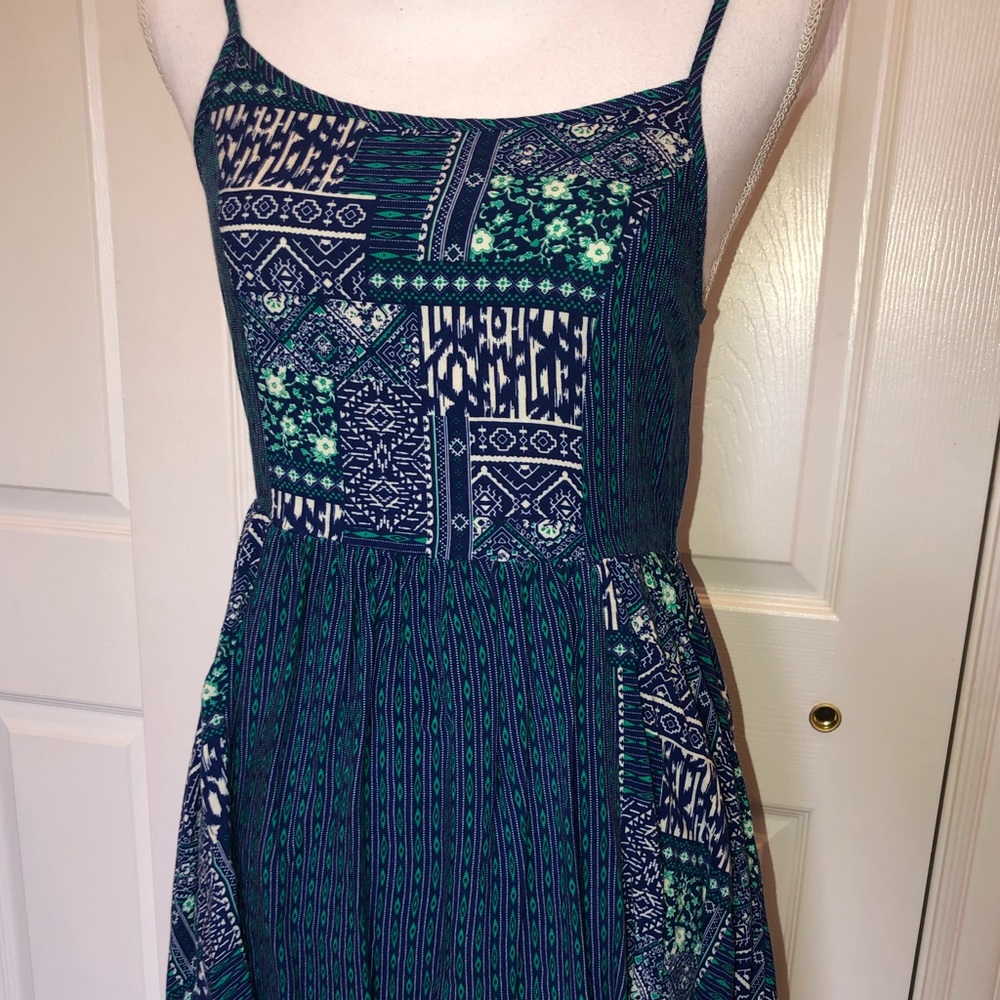 Blue Spaghetti strap Sundress